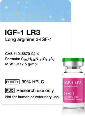 quality IGF1- Lr3 (facteur de croissance analogue à l' insuline long Arg3) Vial de 1 mg à haute pureté factory